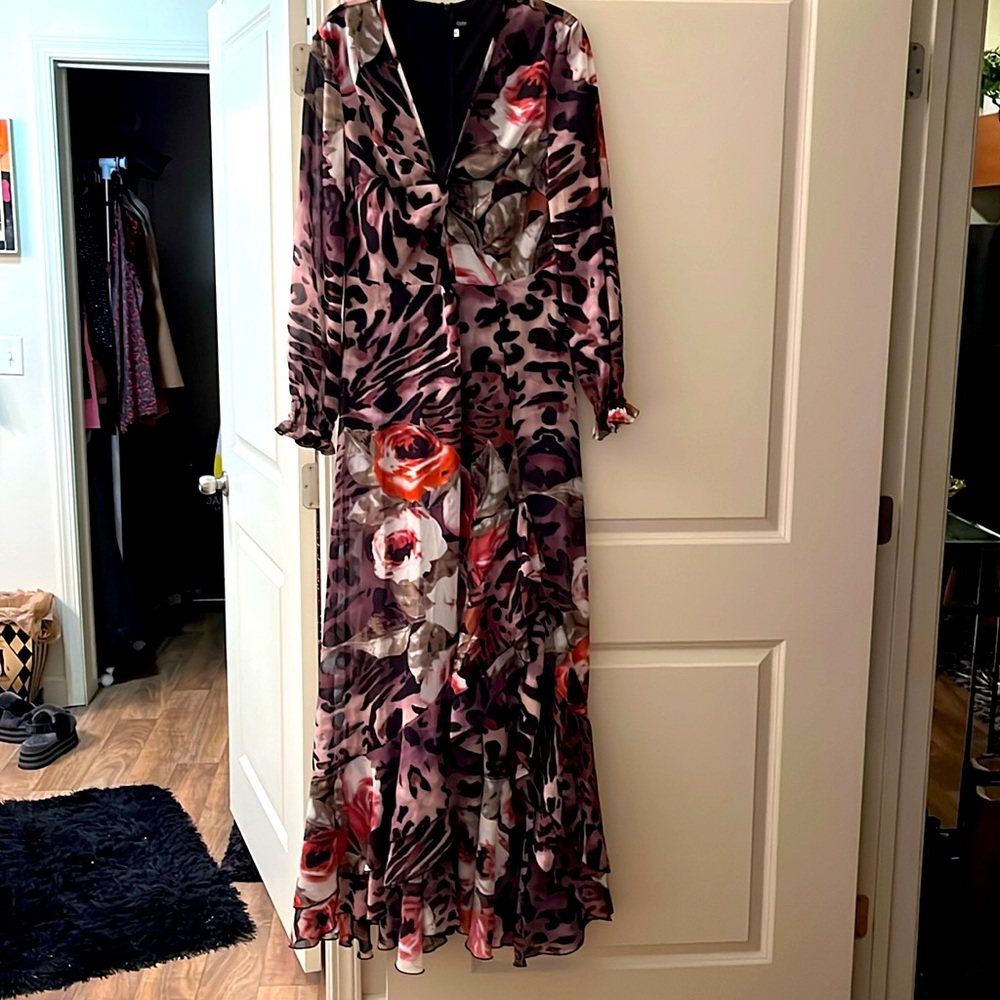Graffiti maxi dress